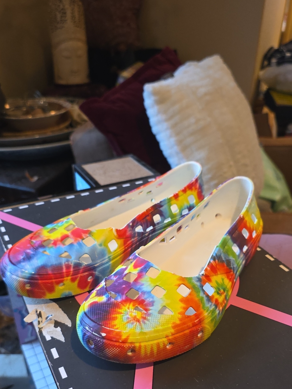 Vans Kids Tie-Dye Slip-On Water Shoes - Rainbow